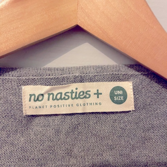 NO NASTIES - Mist Relaxed Cardigan one size - Picture 3 of 4